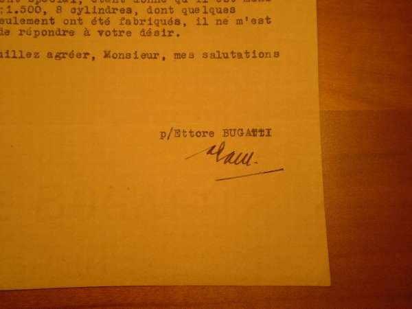 Molsheim, le 18 Ao�t 1933 - Monsieur G.Cesare RIGHI - Modena